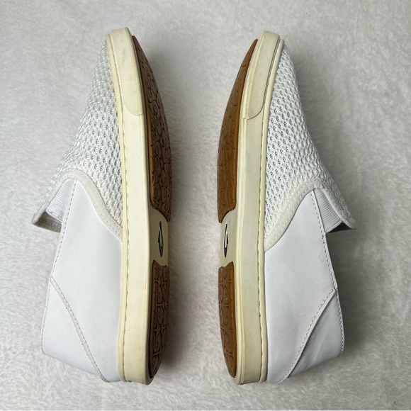 Olukai Women's Pehuea Slip-On Shoes Mesh Breathable White/Cream Sneakers Size 8 - Picture 12 of 15